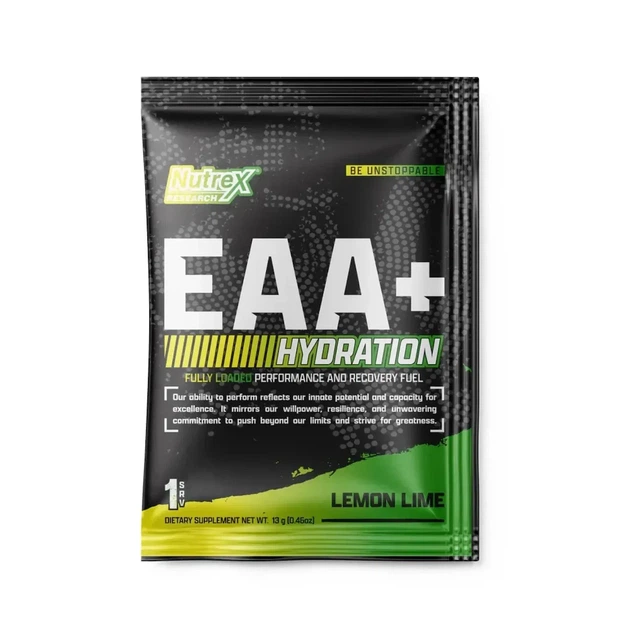 Образец аминокислот EAA с электролитами Hydration Nutrex Лимон-лайм 13 г - изображение 4