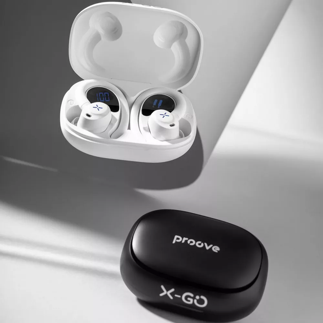 Бездротові навушники Proove X-Go TWS APP Black Bluetooth 5.4 кейс 400 мАг (TWXG0001AP01) - зображення 10