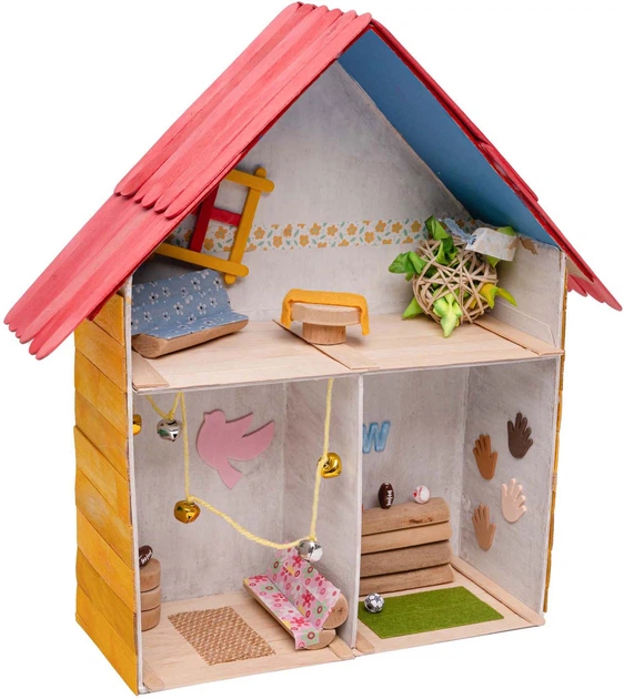 Papier-mache Colorations domek dla lalek 6040312 (5710903703155) - obraz 2