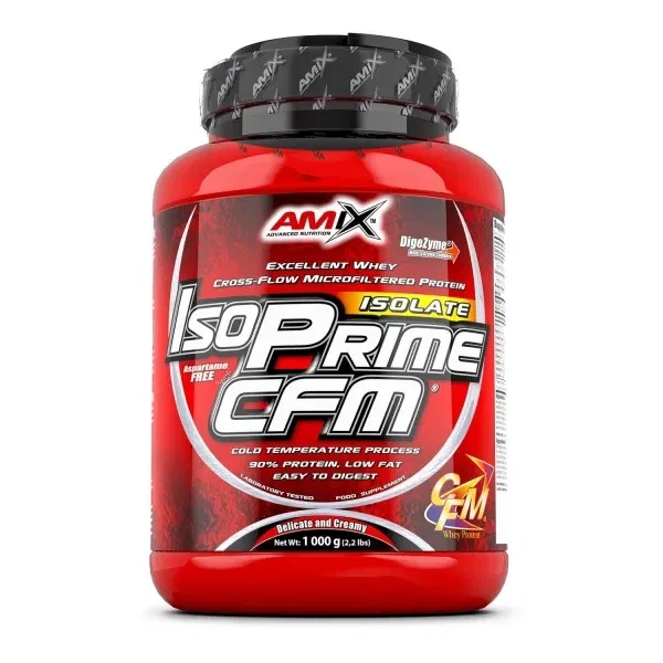 Ізолят сироваткового протеїну IsoPrime CFM Amix, полуниця, 1000 г - Фото 1 Ізолят сироваткового протеїну IsoPrime CFM Amix, полуниця, 1000 г - зображення 1