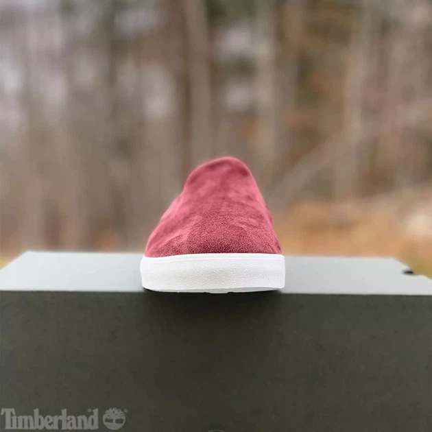 Жіночі сліпони Timberland Dausette Slip-On замшеві велюрові бордові Розмір 38 - зображення 4