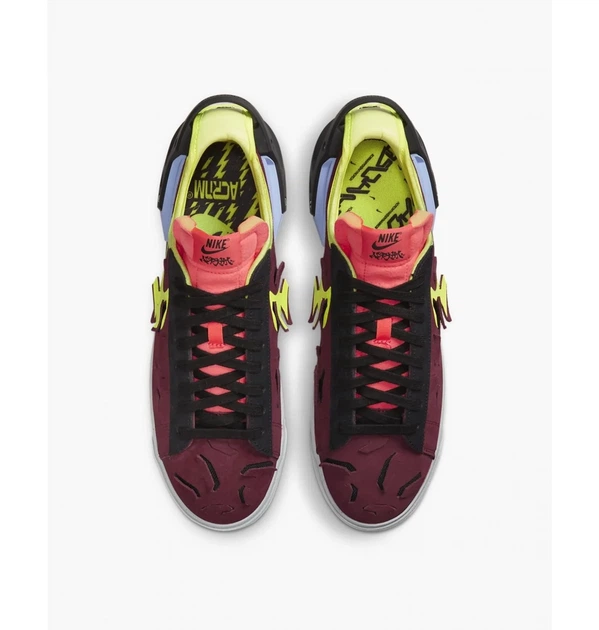 Унісекс кросівки Blazer Low/Acrnm Bordo Dn2067-600 зручні замшеві на кожен день бордового кольору Розмір 38.5 - Фото 4 Унісекс кросівки Blazer Low/Acrnm Bordo Dn2067-600 зручні замшеві на кожен день бордового кольору Розмір 38.5 - зображення 4