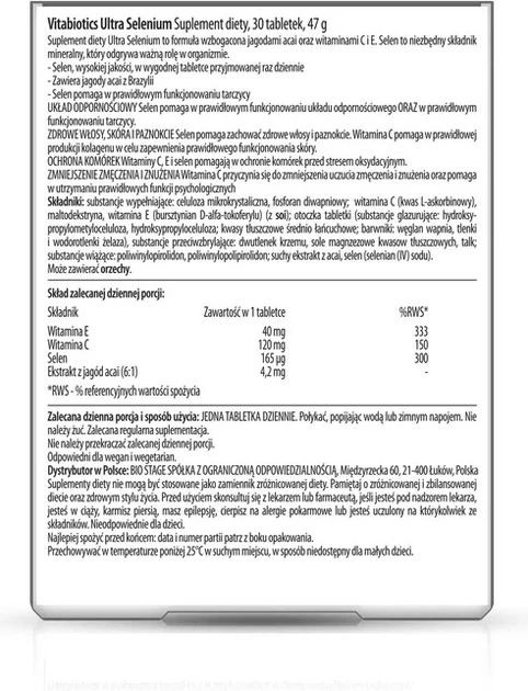 Дієтична добавка Vitabiotics Ultra Selenium 30 таблеток (5021265245710) - зображення 2