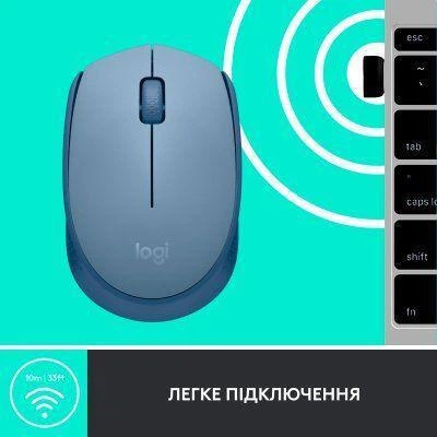 Мышь Logitech M171 Blue Grey (910-006866) - изображение 6