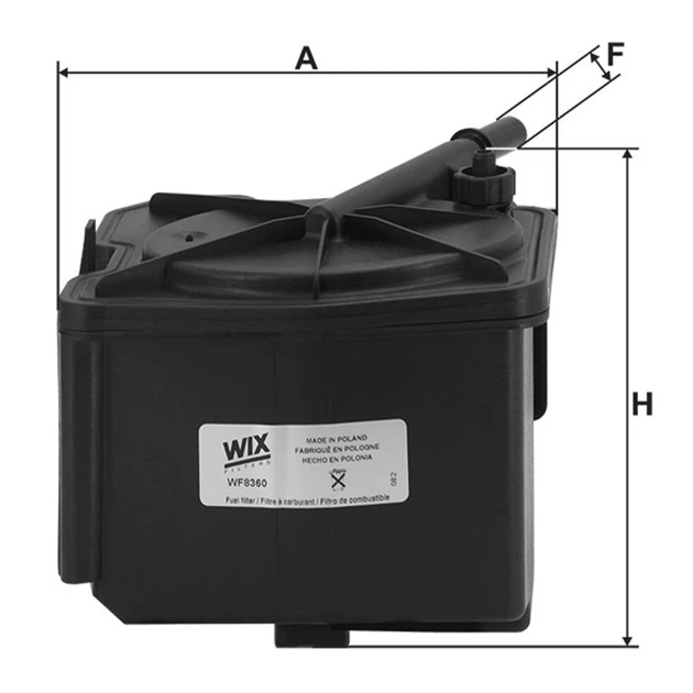 Фільтр паливний WIX FILTERS Citroen, Ford, Mazda, Volvo (WF8360) - зображення 4