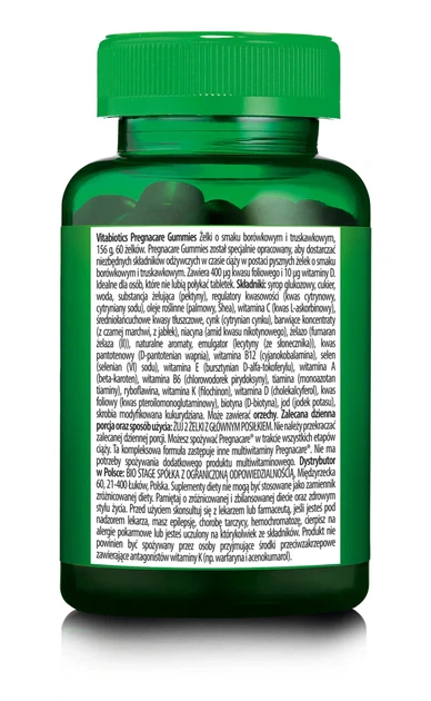 Дієтична добавка Vitabiotics Pregnacare для вагітних жінок 60 желе (5021265249480) - зображення 2