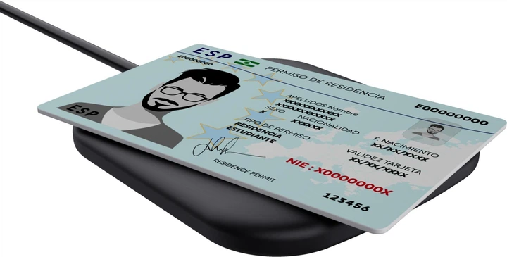 Czytnik kart chipowych Trust Ceto Contactless Smartcard Reader Black (8713439247367) - obraz 3