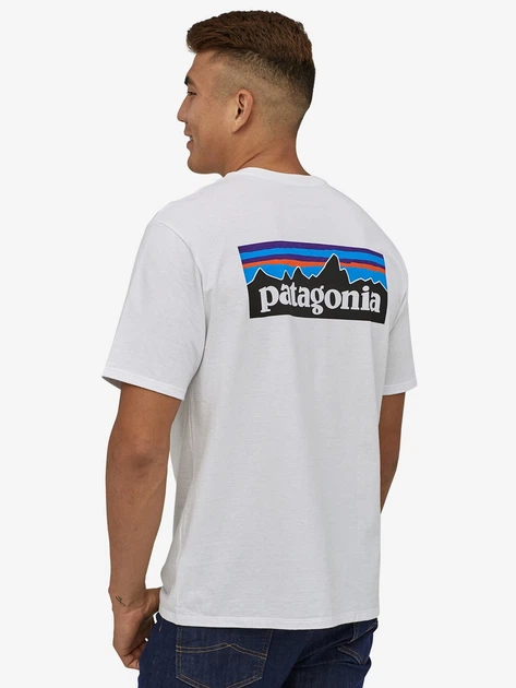 Koszulka męska z nadrukiem Patagonia 38504-WHI M Biała (800070265833) - obraz 2