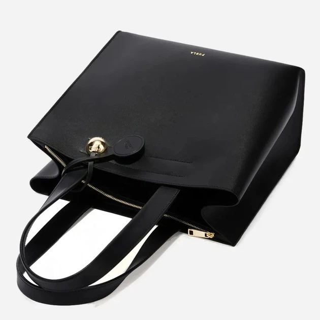 Сумка жіноча з натуральної шкіри маленька Furla WB02037BX3104O60001007 Чорна (800070358010) - зображення 3