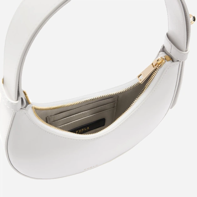 Сумка жіноча з натуральної шкіри маленька Furla WE00649AX073301B001007 Біла (800070358002) - зображення 3