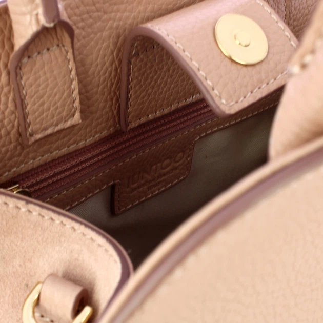 Torebka crossbody damska skórzana IUNTOO 13183-17S Pudrowa (800070358105) - obraz 4