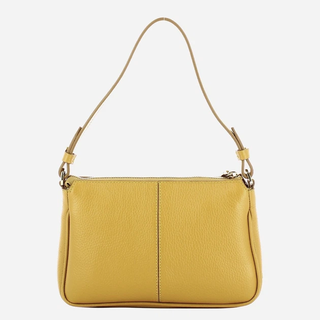 Torebka crossbody damska skórzana IUNTOO 13186-8D Musztardowa (800070358488) - obraz 2