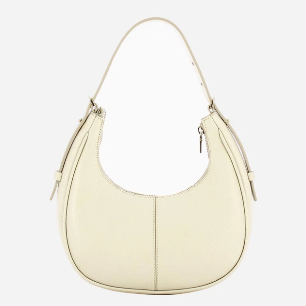 Сумка крос-боді через плече жіноча з натуральної шкіри середня IUNTOO 13187-16O Молочна (800070358121) - зображення 2