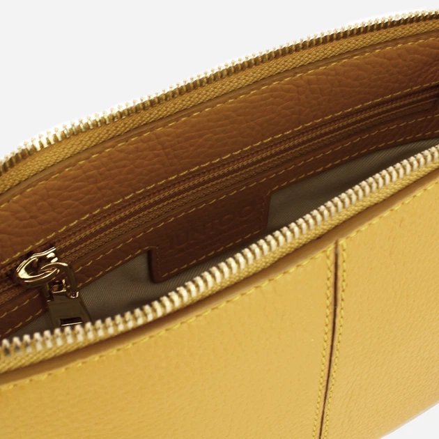 Torebka crossbody damska skórzana IUNTOO 13186-8D Musztardowa (800070358488) - obraz 4