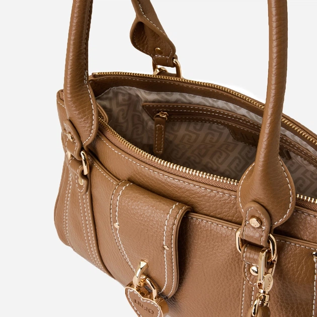 Torebka crossbody damska mała Liu Jo AA6059E1109-80933 Ciemnobeżowa (800070353969) - obraz 4