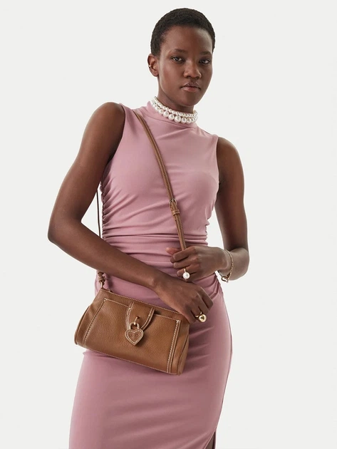 Torebka crossbody damska mała Liu Jo AA6064E1109-80933 Ciemnobeżowa (800070353984) - obraz 2