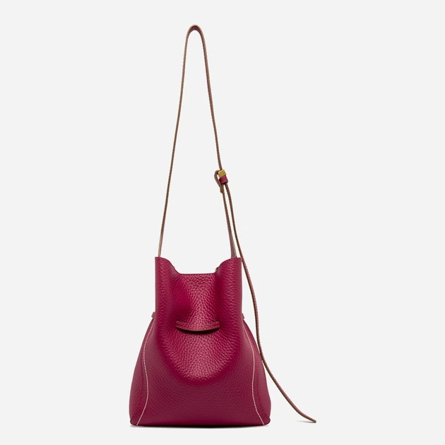 Сумка крос-боді через плече жіноча з натуральної шкіри середня Gianni Chiarini BS-11786-RNGDBL-T.U.-14364 Малинова (800070354396) - зображення 2