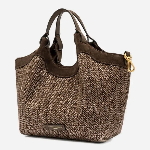 Сумка крос-боді через плече жіноча середня Gianni Chiarini BS-12339/COMM-PGLSPG-13840 Коричнева (800070352654) - зображення 3