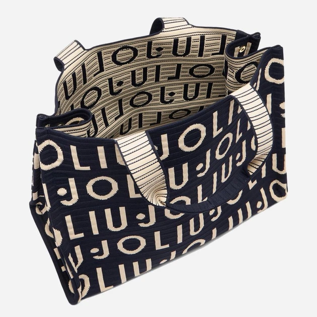 Torebka shopper damska materiałowa Liu Jo 2A6026M0300-94111 Niebieska (800070353915) - obraz 5