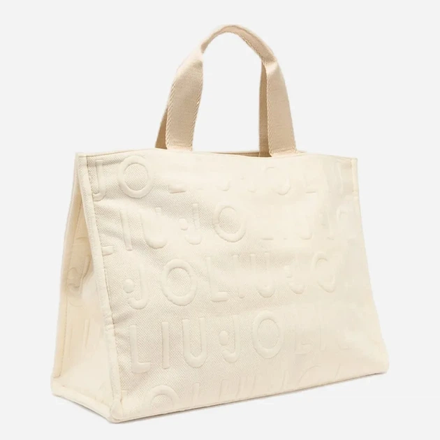 Torebka shopper damska materiałowa Liu Jo 2A6026T0300-X0757 Biała (800070353917) - obraz 4