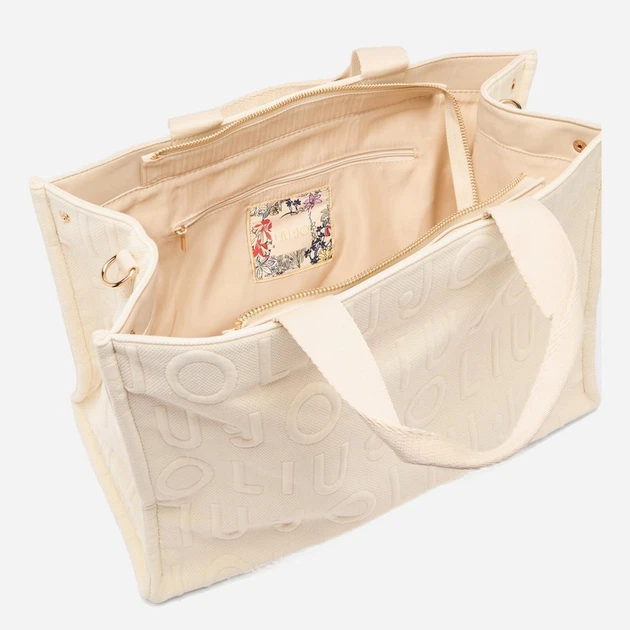 Torebka shopper damska materiałowa Liu Jo 2A6026T0300-X0757 Biała (800070353917) - obraz 5