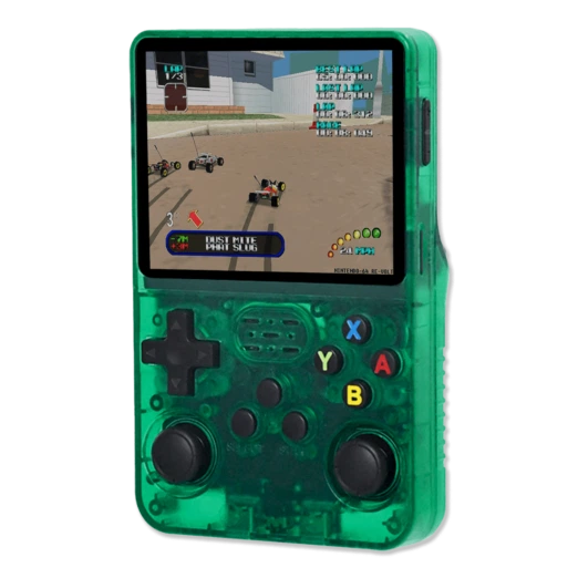 Портативна ігрова консоль R36S Retro Handheld Game Console 64Gb, Зелена - изображение 2