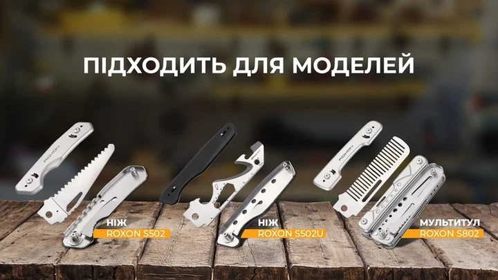 Набір змінних клинків Roxon (BA14; BA15; BA17) 3in1 для S501U, S502U, S802 - изображение 10