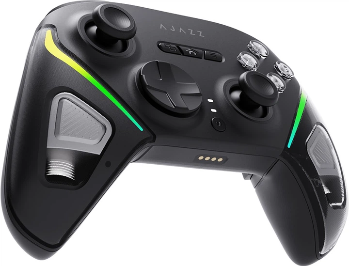 Бездротовий геймпад Ajazz GP100 2.4G/BT/USB RGB Black (GP100-B) - зображення 3