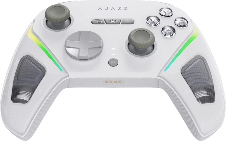 Бездротовий геймпад Ajazz GP100 2.4G/BT/USB RGB White (GP100-W) - зображення 2