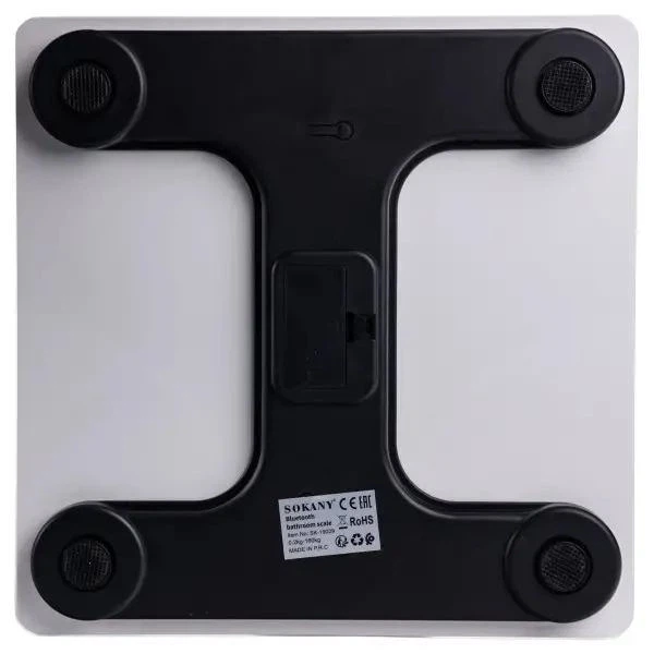 Фитнес-весы Sokany SK-19029B Black смарт с Bluetooth и закаленным стеклом (107-80-SK-19029B) - Фото 4 Фитнес-весы Sokany SK-19029B Black смарт с Bluetooth и закаленным стеклом (107-80-SK-19029B) - изображение 4