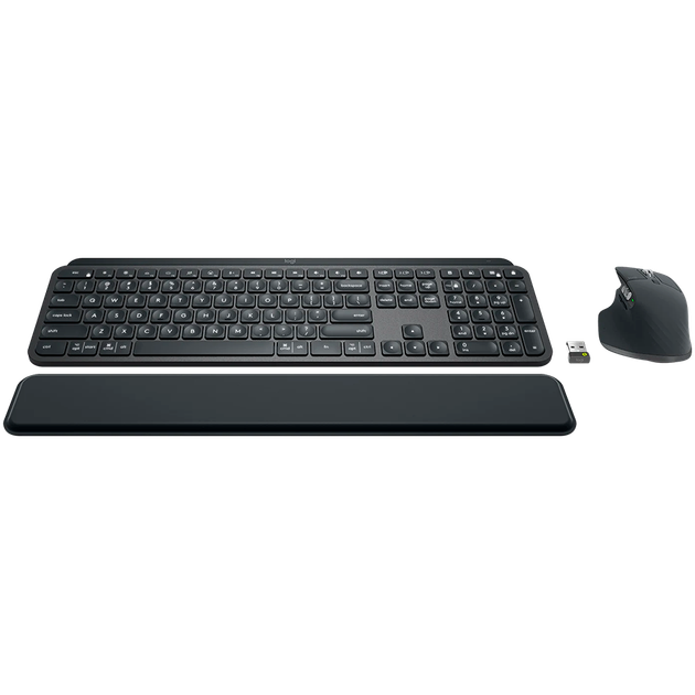 Комплект: клавіатура і миша Logitech MX Keys for Business UA Graphite (920-010933) - изображение 2