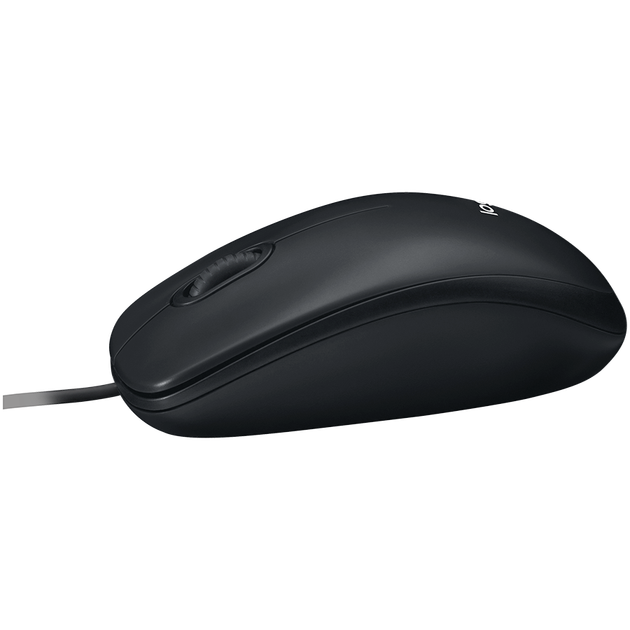 Миша Logitech B100 Optical Mouse Чорний (910-003357) - изображение 4