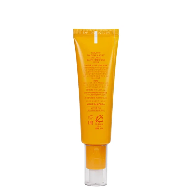 Крем для кожи вокруг глаз с экстрактом календулы FarmStay Calendula Relief Cream, 50 мл - Фото 4 Крем для кожи вокруг глаз с экстрактом календулы FarmStay Calendula Relief Cream, 50 мл - изображение 4
