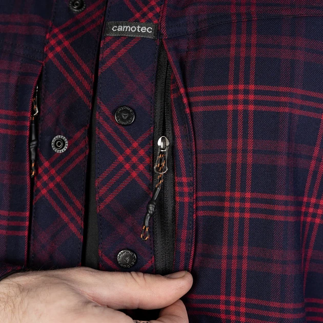Рубашка Camotec "Тайфун" Red/Navy (9579), 3XL - зображення 9