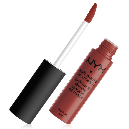 Рідка помада з матовим фінішем Nyx Soft Matte Lip Cream Rome SMLC32 рожево-коричневий нюд 8 мл - зображення 4