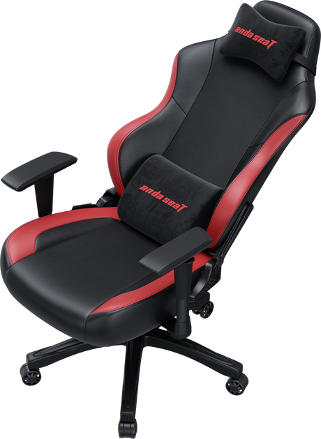 Кресло геймерское игровое Anda Seat Luna Color Size L до 100 кг Black/Red PVC (AD18-48-BR-PV) - изображение 6