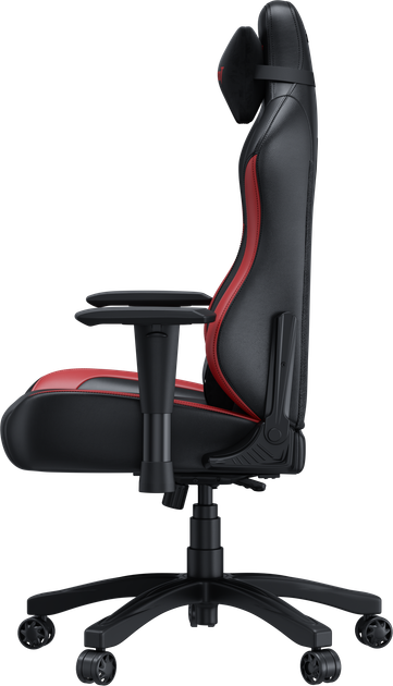 Кресло геймерское игровое Anda Seat Luna Color Size L до 100 кг Black/Red PVC (AD18-48-BR-PV) - изображение 8