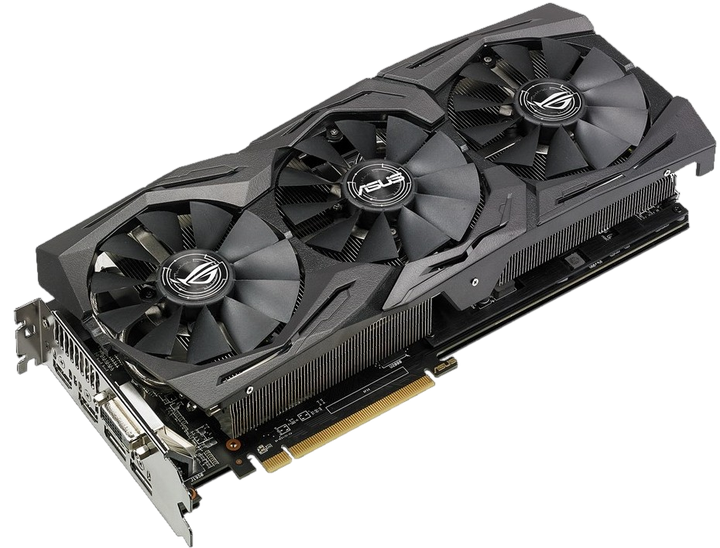 Відеокарта AMD Radeon RX 580 8GB Asus ROG Strix (ROG-STRIX-RX580-8G-GAMING) Б/В - Фото 2 Відеокарта AMD Radeon RX 580 8GB Asus ROG Strix (ROG-STRIX-RX580-8G-GAMING) Б/В - зображення 2