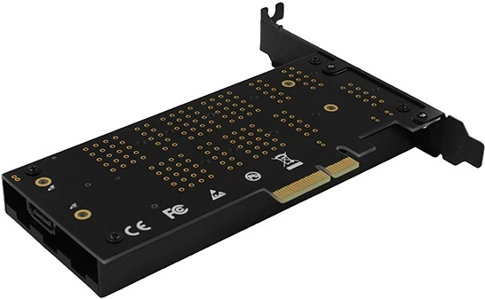 Плата розширення Axagon PCEM2-DC PCIe NVMe+SATA M.2 (PCEM2-DC) - зображення 3