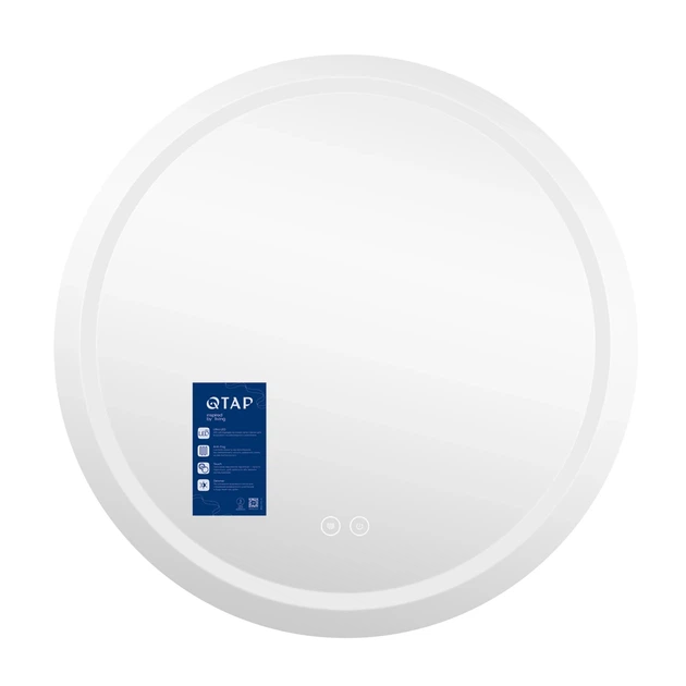 Зеркало Qtap Mideya R1000 с LED-подсветкой Touch, с антизапотеванием, диммером QTMIDR100049003 - Фото 3 Зеркало Qtap Mideya R1000 с LED-подсветкой Touch, с антизапотеванием, диммером QTMIDR100049003 - изображение 3