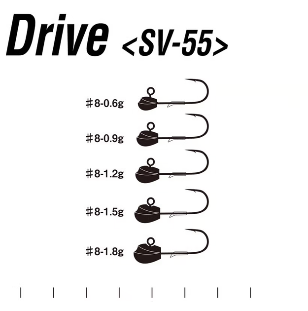 Джиг-головка Decoy Aji Drive SV-55 1.8г №8 (5шт) - изображение 3