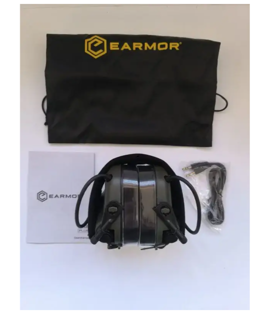 Активні захисні навушники Earmor M31 Plus з кріпленням Чебурашка Earmor M16A (Оливковий) - Фото 5 Активні захисні навушники Earmor M31 Plus з кріпленням Чебурашка Earmor M16A (Оливковий) - зображення 5
