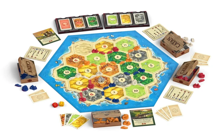 Настільна гра Catan (Катан, Колонізатори), оригінал - Фото 3 Настільна гра Catan (Катан, Колонізатори), оригінал - зображення 3