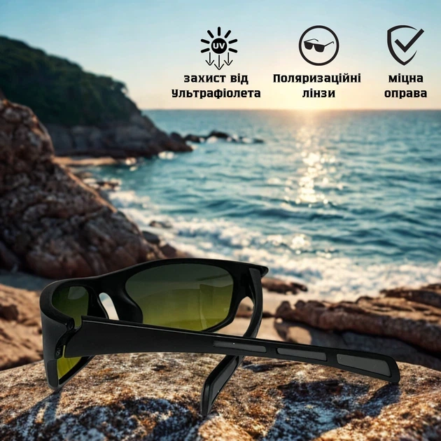Сонцезахисні окуляри чоловічі Matrix 3703 Зелено-жовті (ROZ6501093417) - изображение 3
