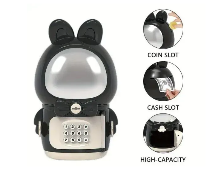 Детская электронная копилка сейф Space Piggy Bank TOPA с купюроприемником для бумажных купюр и монет на батарейках - изображение 2