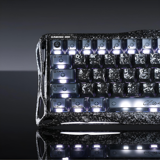 Ігрова клавіатура магнітна дротова GravaStar Mercury V60 Pro Special Edition - Cyber Frost Black - Фото 6 Ігрова клавіатура магнітна дротова GravaStar Mercury V60 Pro Special Edition - Cyber Frost Black - зображення 6