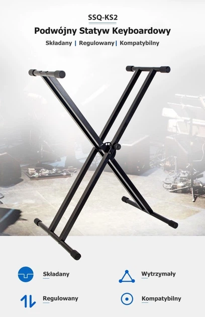 Statyw keyboardowy SSQ KS2 (SS-1930) - obraz 7