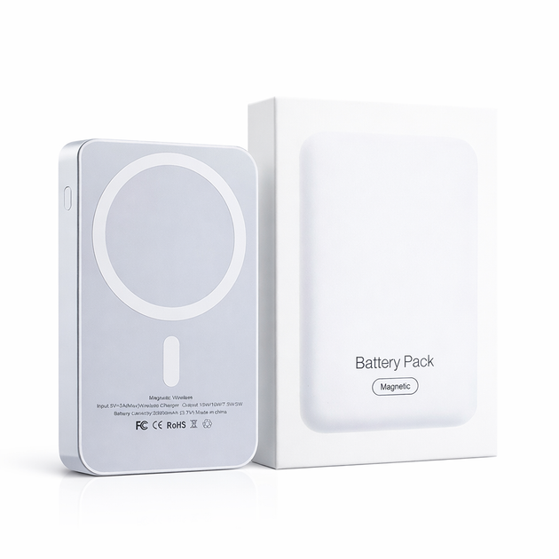 Магнитный павербанк 10000mAh MagSafe / Power Bank Type-C / Повербанк магнитный беспроводной 22,5W HDSYR_253 - изображение 7