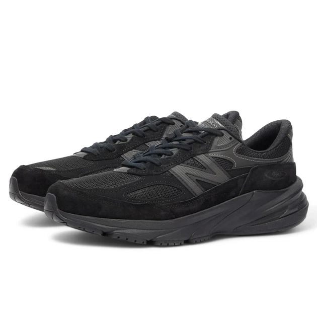 Мужские кроссовки повседневные NB 990v6 Triple Black 44 (28,0 см) Черный - изображение 5