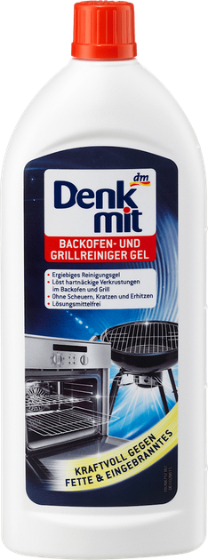 Гель для чищення духовок, грилів, протвиней Denkmit Backofen- und Grillreiniger Gel 240 мл - зображення 2